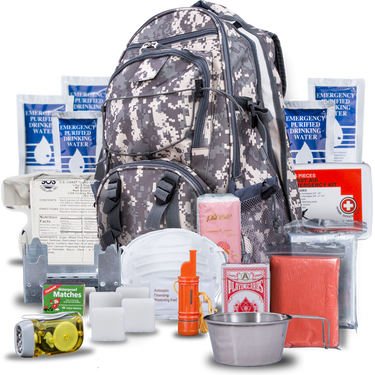 Blue Seventy-Two PRO SERIES 72-hour emergency survival kit with essential supplies and a battery-free flashlight